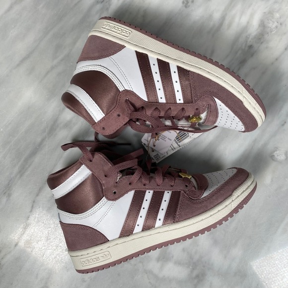 NEW adidas Top Ten RB Shoes Sneakers HP9550 Women's 6.5 White Purple Mauve - Picture 5 of 10